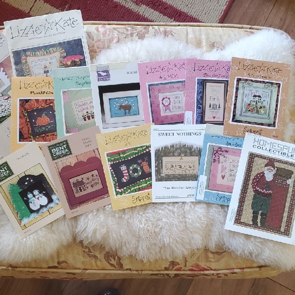 lizzie & Kate Snippets Other - Cross Stitch Patterns 14 Assorted Mostly -Lizzie& Kate Multicolor Set